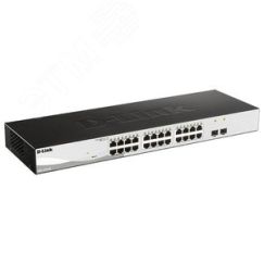 Коммутатор управляемый L2 24 порта 10/100/1000 Мб/с, 2хSFP D-Link DGS-1210-26/FL1A