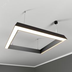 Светильник светодиодный RVE-PLS5070-BOX-TILT-OUT-792-P (Квадрат наружу накл. 30 792x792x83мм сег. 792мм 50x70мм 74Вт подвесной 4000K Анод) RVElektro RVE00000714