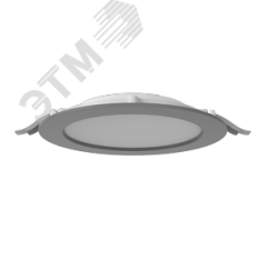 Светильник светодиодный ДВО-DL-01 Slim 40Вт 4000К 221х40 мм IP65/40 серый опал EM Вартон V1-RF-70084-10A00-6504040
