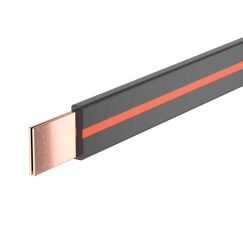 Гибкая шина в ПВХ изоляции, 10x20x1мм, In-645А (ΔT-50K) 2м
