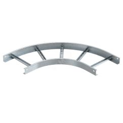 Угловая секция 90° лестничного лотка 110х400 мм R=500 мм. Тип: OBO Bettermann LB 90 1140 R5 FS