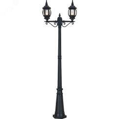 Светильник 8114 2х100W 230V E27 2х(160х160)х2300мм черный FERON 8114 чер.