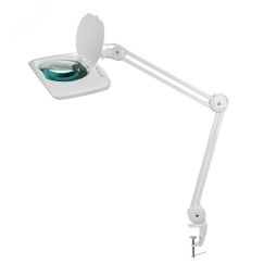 Лупа на струбцине , квадратная, 5D, 60 SMD LED REXANT 31-0513