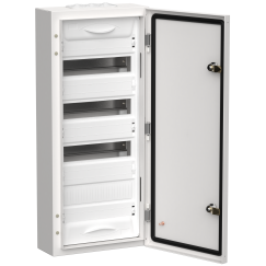 TITAN 5 Корпус металлический ЩРн-48 (1х48) 710х310х140мм IP54 белый (одна дверь) IEK