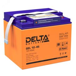 Аккумулятор GEL 12В 45Ач Delta GEL 12-45