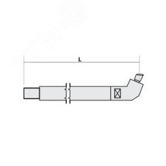 Нижнее плечо наклонное O 22 х 125мм для серии SG 4-6 Fubag 38934