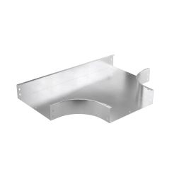 Ответвитель Т-образный 80х400, 0,8 мм, INOX304 в комплекте с крепежными элементами и соединительными пластинами, необходимыми для монтажа