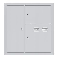 Щит этажный 2 кв. слаботочка слева (1000х950х160) Basic EKF mb28-v-2z