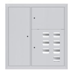 Щит этажный 7 кв. слаботочка слева (1000х950х160) Basic EKF mb28-v-7z