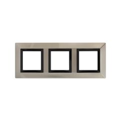Рамка из металла, "Avanti", никелированная, 3 поста (6 мод.)