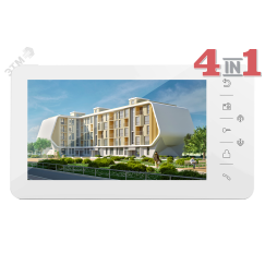 Монитор цветного видеодомофона Tantos Prime (white) HD VZ