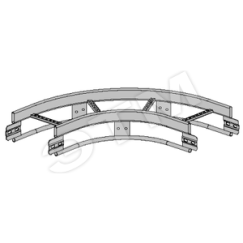 Угловой элемент 90° R=300 KSF90-600 R=300 HDG Meka 1449445