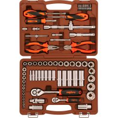 Набор инструмента универсальный 1/4'', 1/2''DR, 69 предметов Ombra OMT69S