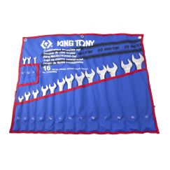 Набор комбинированных ключей, 1/4'-1&1/4', 16 предметов King Tony 1216SRN