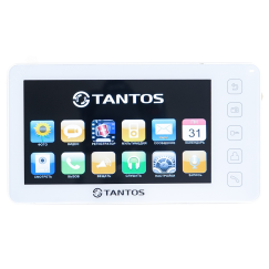 Монитор домофона цветной с диагональю 7 '', сенсорный экран и функция hands free Tantos NEO white
