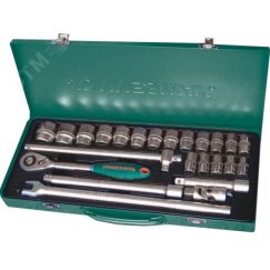 Набор головок торцевых 1/2''DR, 10-32 мм, 24 предмета Jonnesway S04H4524S