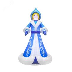 Фигура 3D Снегурочка надувная, размер 300см, вну ренняя подсветка 9LED, компрессор с адаптером 12в, IP44 Neon-Night 511-056