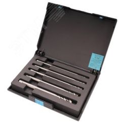 Набор метчиков машинных M4 -M10 HSSE DIN371XL (спиральный, C/2,5P, R35) 150мм 5 предметов Voelkel V47937