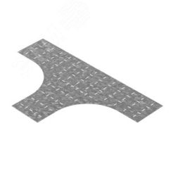 Донная вставка для тройника для лотков НЛО 200 мм радиус 600 мм, толщ. 1,0 мм, гор. цинк OSTEC 341361