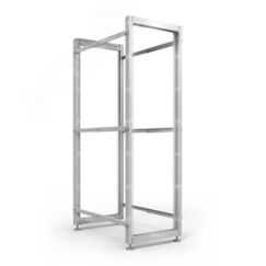 Стойка серверная OR двухрамная 33U 600-1000мм, комплект ножек, серый RAL 7035 NTSS NTSS-2POR33U/600-1000