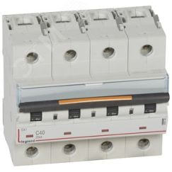 Выключатель автоматический четырехполюсный 40А C DX3 25кА LEGRAND 409798
