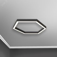 Светильник светодиодный RVE-LBX-HOLE-HEXA-700-N (Шестиугольник с отв. 700х606х100мм S80мм 48Вт Накладной 4000К Белый) RVElektro RVE00001539