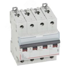 Выключатель автоматический четырехполюсный 2А B DX3 6kA/10kA LEGRAND 407618