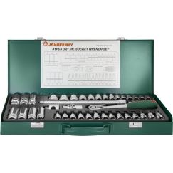 Набор головок торцевых 3/8''DR, 6-24 мм, 41 предмет Jonnesway S04H3141S