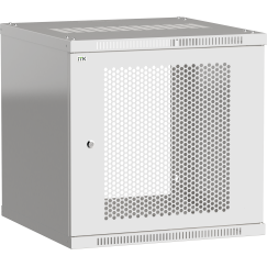 ITK Шкаф LINEA WE 9U 600x650мм дверь перфорированная серый