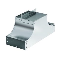 Т-Ответвитель вверх (плоский) TSS 200/80 в комплекте с крепежными элементами и соединительными пластинами, необходимыми для монтажа, горячеоцинкованный