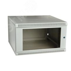 Шкаф телекоммуникационный настенный сварной 19д18U(600x300) дверь стекло ССД 130411-00761