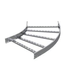 Угол горизонтальный 45 градусов 50х500, R600, 1,5 мм, AISI 304