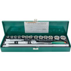 Набор головок торцевых 1/2''DR, 11-32 мм, 19 предметов Jonnesway S04H419S