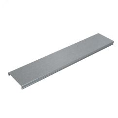 Крышка лотка 400х1,0 L2500 мм ПЛЮС INOX304 КМ-профиль PL14023