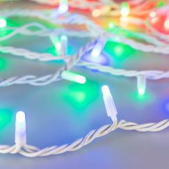 Гирлянда светодиодная декоративная ARD-STRING-PRO-10000-WHITE-100LED-MILK-LIVE RGB-DMX (24V, 10W) (ARDCL, IP65) Arlight 031756