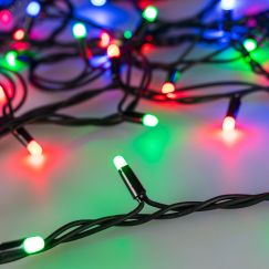 Гирлянда светодиодная декоративная ARD-STRING-PRO-10000-BLACK-100LED-MILK-LIVE RGB-DMX (24V, 10W) (ARDCL, IP65) Arlight 031754