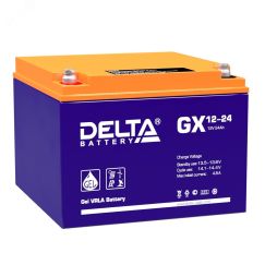 Аккумулятор GX 12В 24Ач Delta GX 12-24