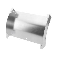 Угол вертикальный внешний 45 градусов 50х100, 1,5 мм, AISI 304 в комплекте с крепежными элементами и соединительными пластинами, необходимыми для монтажа