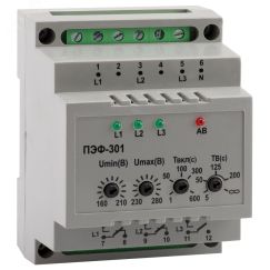 Реле выбора фаз OptiDin ПЭФ-301-УХЛ4 КЭАЗ 114066