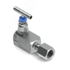 Вентиль игольчатый М110-2, 40МПа, вход - внутр.резьба 1/2'NPT, выход - накидная гайка G1/2', AISI 316L, PTFE Метакам М110-2СДАЗВВААД