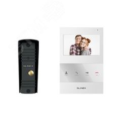 Комплект видеодомофон+вызывная видеопанель SQ-04 White + ML-16HR Black SLINEX SQ 04 Wh/ML16HR Bl