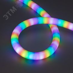 Лента герметичная SPI MOONLIGHT-BLACK-SIDE-G180-D25mm 12V RGB-PX2 (21.6 W/m, IP65, 5m, wire x1) (Arlight, Вывод боковой, 3 года) Arlight 044974