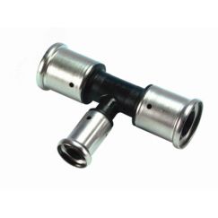 Тройник пресс 63х50х63 переходной, ПВДФ Henco 10PK-635063
