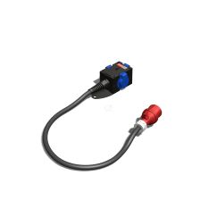 Устройство распределительное переносное пластик IP44 16A корпус 78х195х80 черный AlpenBox 0350015