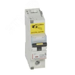 Выключатель автоматический однополюсный 100А C DX3 10kА/16kА LEGRAND 409141