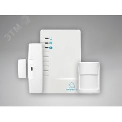Стартовый комплект беспроводной GSM сигнализации  для квартиры, загородного дома и т.п., состав     комплекта: контроллер, датчик движения, датчик     Теко Security Hub