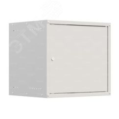 Шкаф настенный телекоммуникационный LIME 9U 550х600х500мм, 2 профиля 19, дверь сплошная металл, боковые стенки несъемные, разобранный, серый RAL 7035 NTSS NTSS-WL9U5560FD