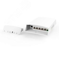 Узел коммутационный 5хPoE, 1хSFP, 60 Вт, IP65, 288х135х71 мм Wi-tek WI-PS306GF-O-DC