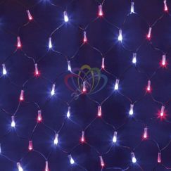 Гирлянда Сеть 2,5х2,5 м, черный ПВХ, 432 LED красные/синие Neon-Night 215-033