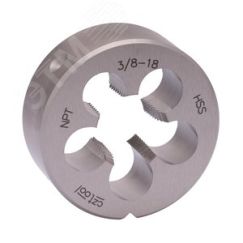 Плашка 3/8'' -18-NPT DINEN24230 (Коническая) HSS 60 градусов 45x14мм (CzTool) Bucovice 430380
